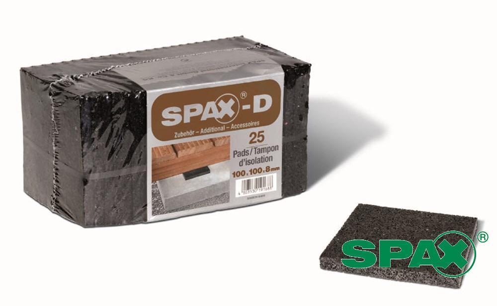 SPAX vlonder pads 100x100x8 stuks -